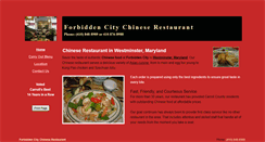 Desktop Screenshot of forbiddencitychinese.com